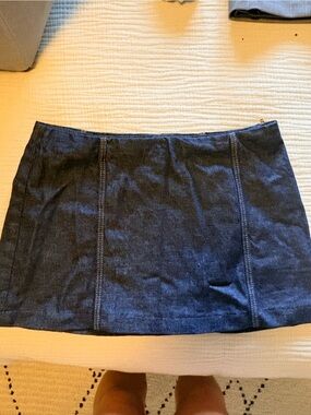Divided Dark Blue Mini Skirt